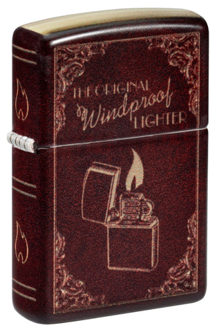 Front shot of ˫ Storybook 540 Matte Windproof Lighter standing at a 3/4 angle.